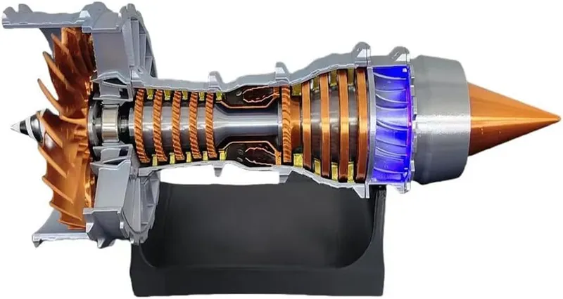MechPuConToy Turbofan Engine Model Kit That Works_1